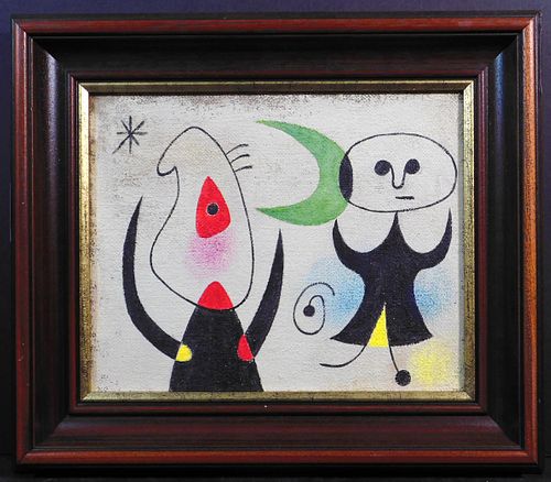 Joan Miro, Manner of: Personnages