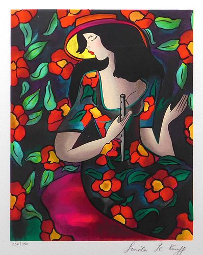 Linda Le Kinff: Girl with Flute