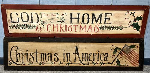 Two Christmas Signs