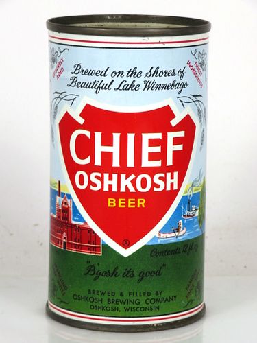 1961 Chief Oshkosh Beer 12oz 49-27 Oshkosh Wisconsin