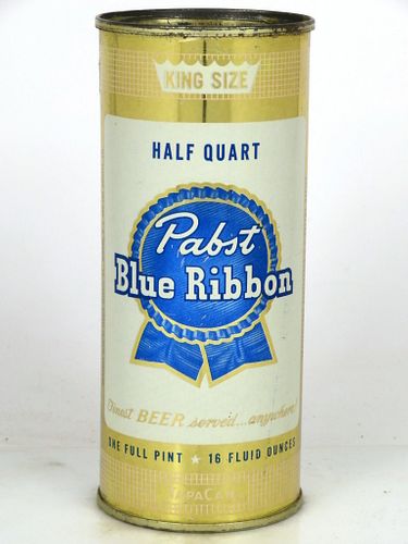 1954 Pabst Blue Ribbon 16oz One Pint 233-24 Milwaukee Wisconsin