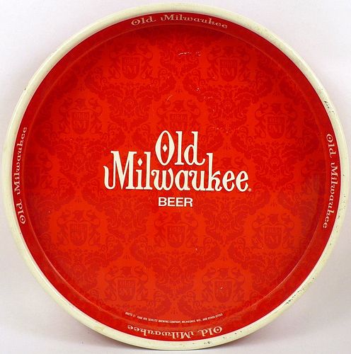 1968 Old Milwaukee Beer 13 inch tray Milwaukee Wisconsin