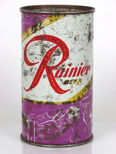 1956 Rainier Jubilee Beer 12oz L118-15 Spokane Washington