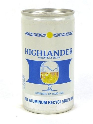 1971 Highlander Premium Beer 12oz T76-19 Seattle Washington
