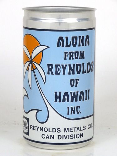 1980 Aloha From Reynolds of Hawaii Inc. 12oz Unpictured. Richmond Virginia