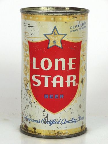 1953 Lone Star Beer 12oz 92-13 San Antonio Texas