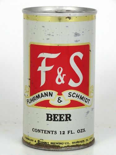 1969 F&S Beer 12oz T66-19 Shamokin Pennsylvania