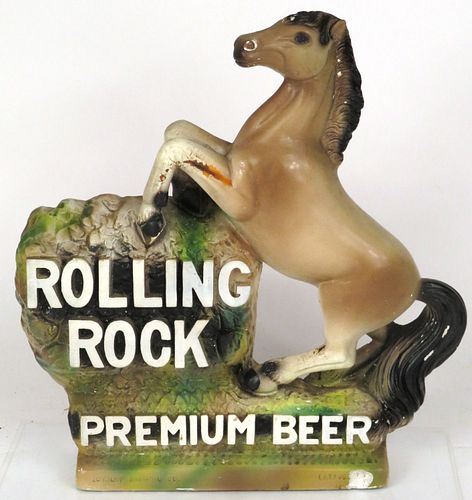 1958 Rolling Rock Beer Plaster Horse Latrobe Pennsylvania