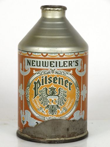 1941 Neuweiler's Pilsener Beer 12oz Crowntainer 197-06 Allentown Pennsylvania
