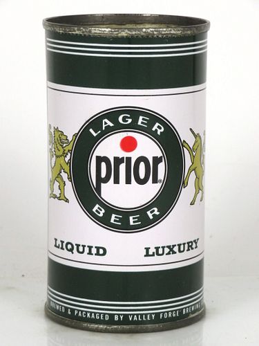 1961 Prior Lager Beer 12oz 117-06 Norristown Pennsylvania