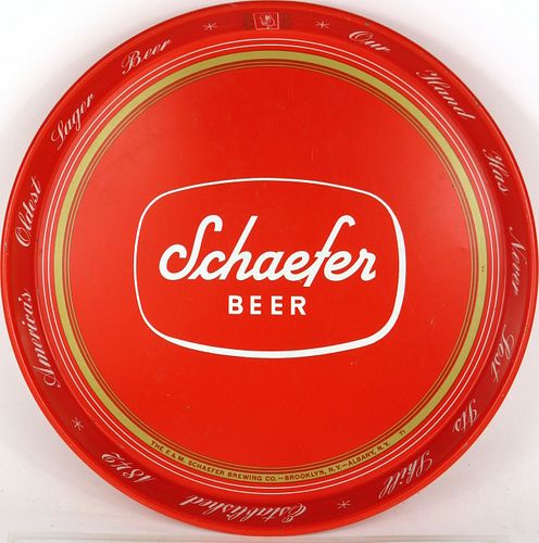 1950 Schaefer Beer 12 inch tray Brooklyn New York