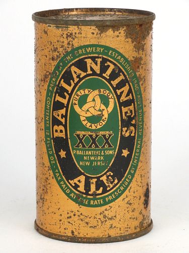 1940 Ballantine's Ale 12oz 33-05 Newark New Jersey
