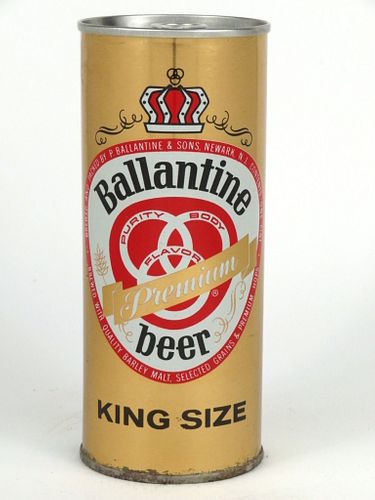 1963 Ballantine Premium Beer 16oz One Pint T138-28.3 Newark New Jersey