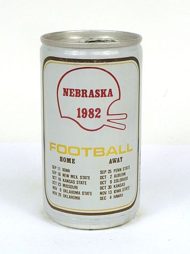 1982 Falstaff Beer (1982 Nebraska Schedule) 12oz No Ref. Omaha Nebraska