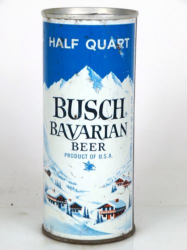1964 Busch Bavarian Beer 16oz One Pint Unpictured. Saint Louis Missouri