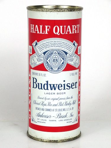 1959 Budweiser Lager Beer 16oz One Pint 226-26 Saint Louis Missouri