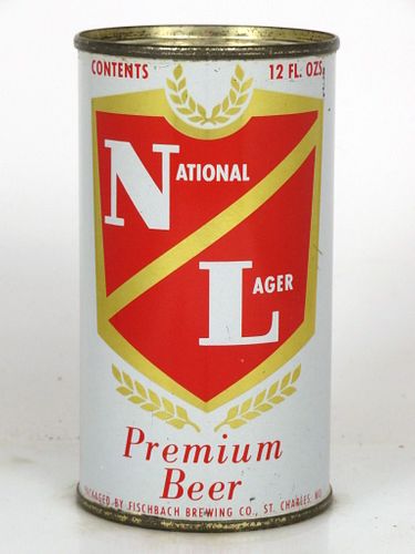 1962 National Lager Premium Beer 12oz 102-27 Saint Charles Missouri