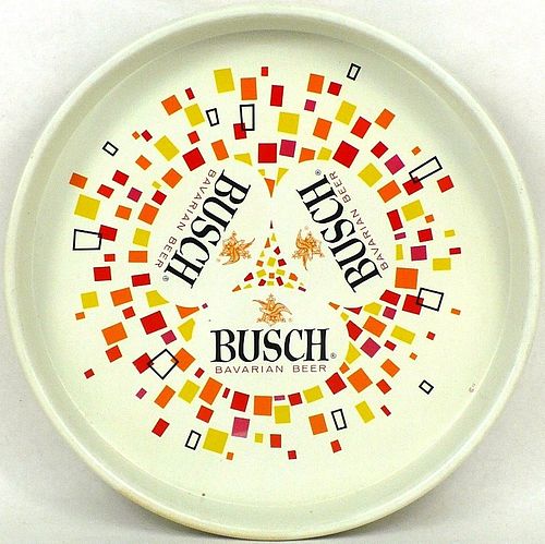 1966 Busch Bavarian Beer 13 inch tray Saint Louis Missouri