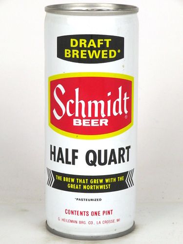 1975 Schmidt BeerDraft Brewed 16oz One Pint 167-06 Saint Paul Minnesota