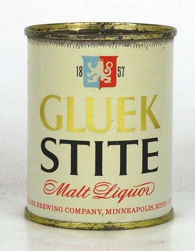 1959 Gluek Stite Malt Liquor 8oz 241-08 Minneapolis Minnesota