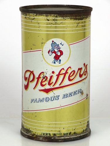 1957 Pfeiffer's Famous Beer 12oz 114-05.1 Detroit Michigan