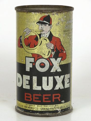 1946 Fox De Luxe Beer 12oz OI-305Grand Rapids Michigan