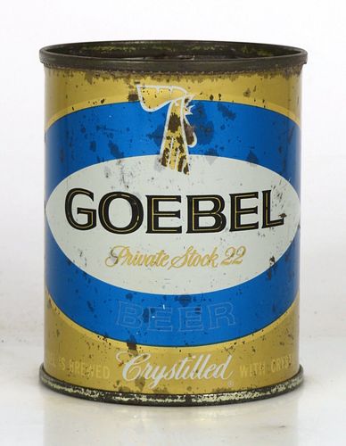 1958 Goebel Private Stock 22 Beer 8oz 241-25 Detroit Michigan