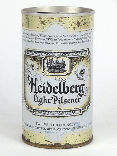 1968 Heidelberg Light Pilsener Beer 12oz T74-38 Natick Massachusetts
