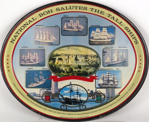 1976 National Boh Salutes The Tall Ships Baltimore Maryland