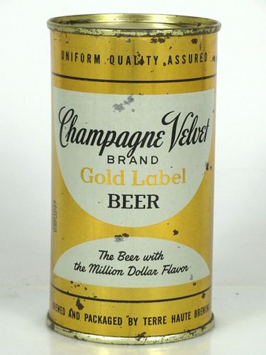 1953 Champagne Velvet Beer 12oz 48-38T erre Haute Indiana
