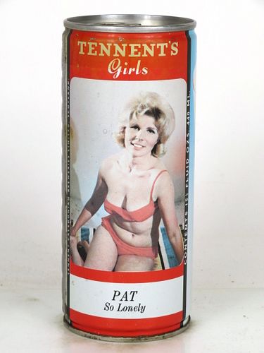 1971 Tennent's Lager Beer "Pat So Lonely" 15½oz Glasgow Scotland