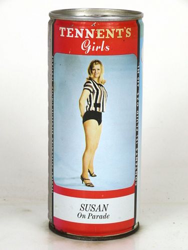 1971 Tennent's Lager Beer "Susan On Parade" 15½oz Glasgow Scotland