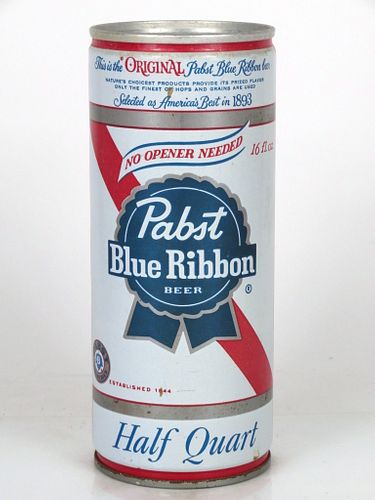 1971 Pabst Blue Ribbon Beer 16oz One Pint T161-08 Pabst Georgia