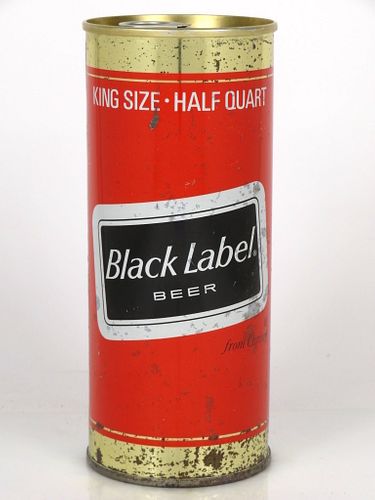 1967 Black Label Beer 16oz One Pint T139-31v Atlanta Georgia
