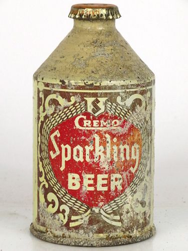 1947 Cremo Sparkling Beer Crowntainer 192-33 New Britain Connecticut