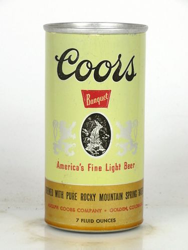 1959 Coors Banquet Beer 7oz 239-23a Golden Colorado