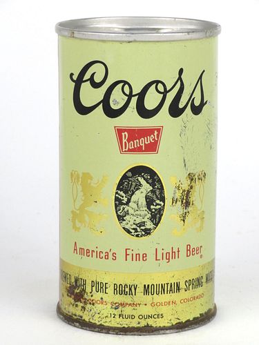 1958 Coors Banquet Beer 12oz 51-24.1a Golden Colorado