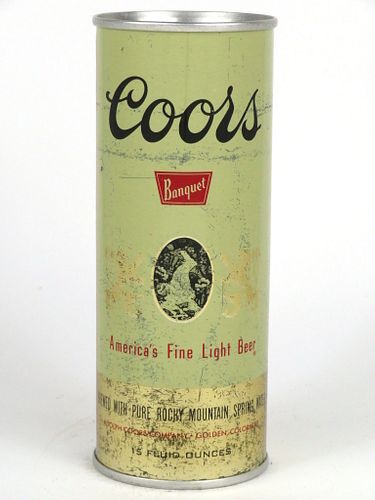 1966 Coors Banquet Beer 15oz T148-05 Golden Colorado