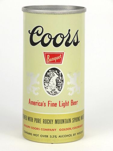 1960 Coors Banquet Beer 7oz Unlisted. Golden Colorado