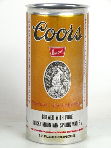 1975 Coors Banquet Beer (Test) Copper/Silver/Black 12oz T230-12 Golden Colorado