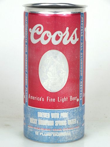 1975 Coors Beer (Test) Red/Blue/White 12oz T230-15 Golden Colorado