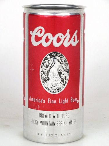 1975 Coors Beer (Test) red/silver/black 12oz T230-14V Golden Colorado