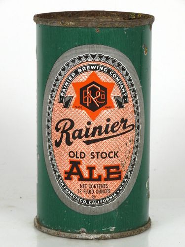 1950 Rainier Old Stock Ale 12oz 117-25 San Francisco California