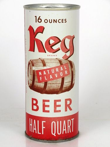 1967 Keg Beer 16oz One Pint T154-08f Los Angeles California