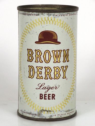 1960 Brown Derby Lager Beer 12oz 42-13 Los Angeles California