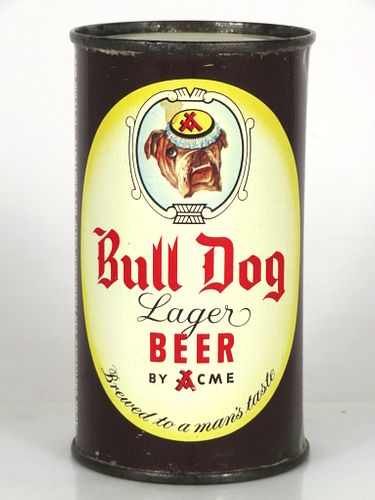 1952 Bull Dog Lager Beer 12oz 45-21 San Francisco California
