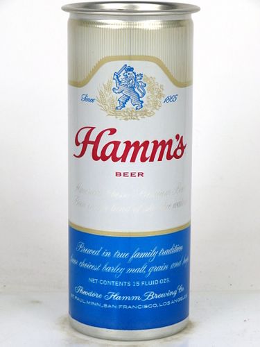 1973 Hamm's Beer 15oz T152-11 San Francisco California