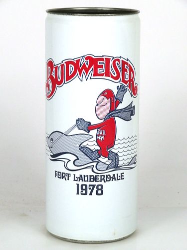 1978 Budweiser Fort Lauderdale 1978 16oz One Pint T212-04 Saint Louis Missouri