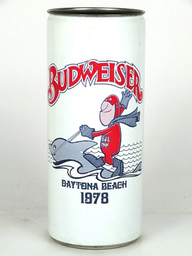 1978 Budweiser Daytona Beach 1978 16oz One Pint T212-04 Saint Louis Missouri