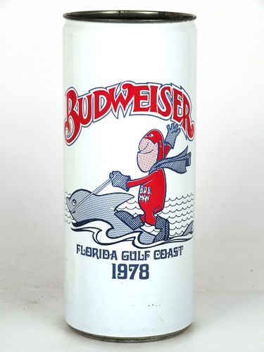 1978 Budweiser Florida Gulf Coast 1978 16oz One Pint T212-04 Saint Louis Missouri